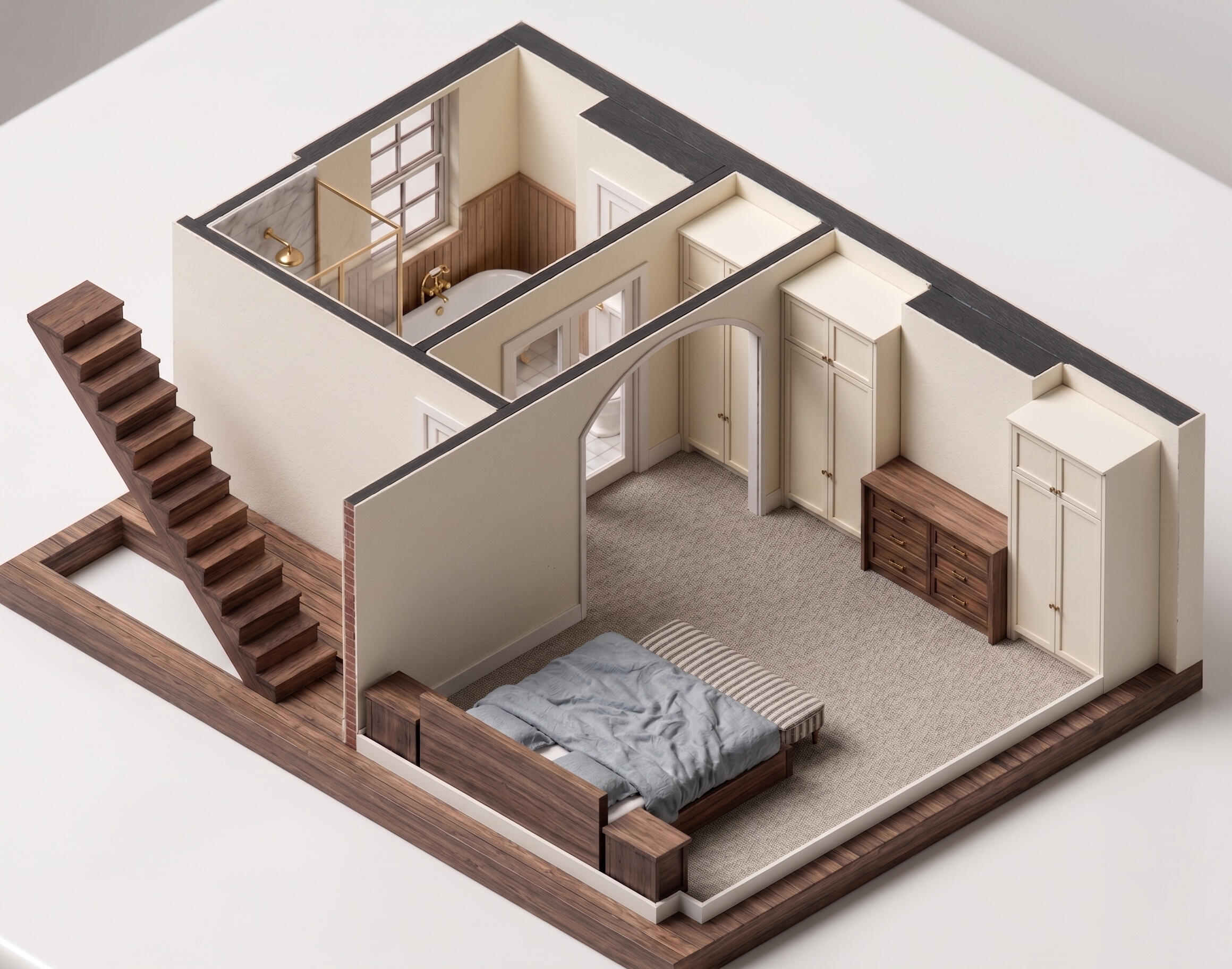Master bedroom and en-suite